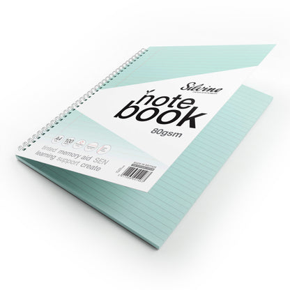 Silvine A4 Titned Paper Dyslexia Notebook – 100 Wirebound Pages
