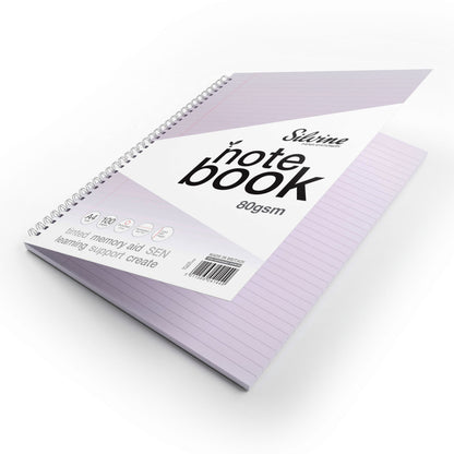 Silvine A4 Titned Paper Dyslexia Notebook – 100 Wirebound Pages