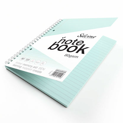 Silvine A5 Titned Paper Dyslexia Notebook – 100 Wirebound Pages