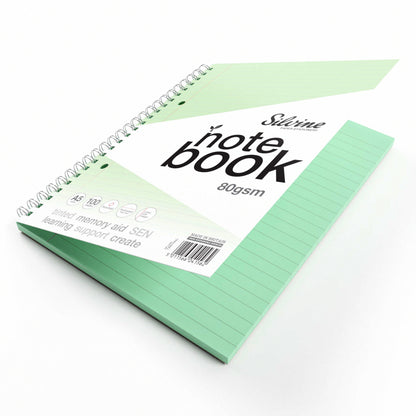 Silvine A5 Titned Paper Dyslexia Notebook – 100 Wirebound Pages
