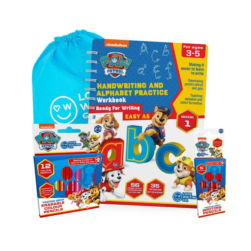 The Ultimate PAW PATROL Learn To Write The Alphabet Bundle Ages 3-5 | The Dyslexia Shop