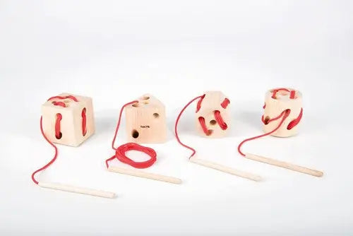 TickiT Wooden Lacing Shapes | The Dyslexia Shop