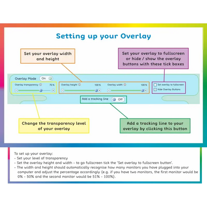 Tint and Track - Virtual Overlay (V2) - Standard | The Dyslexia Shop