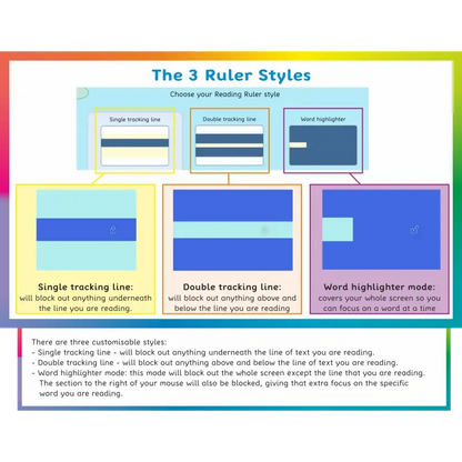 Tint and Track - Virtual Overlay (V2) - Standard | The Dyslexia Shop
