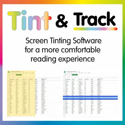 Tint and Track - Virtual Overlay (V2) - Standard | The Dyslexia Shop