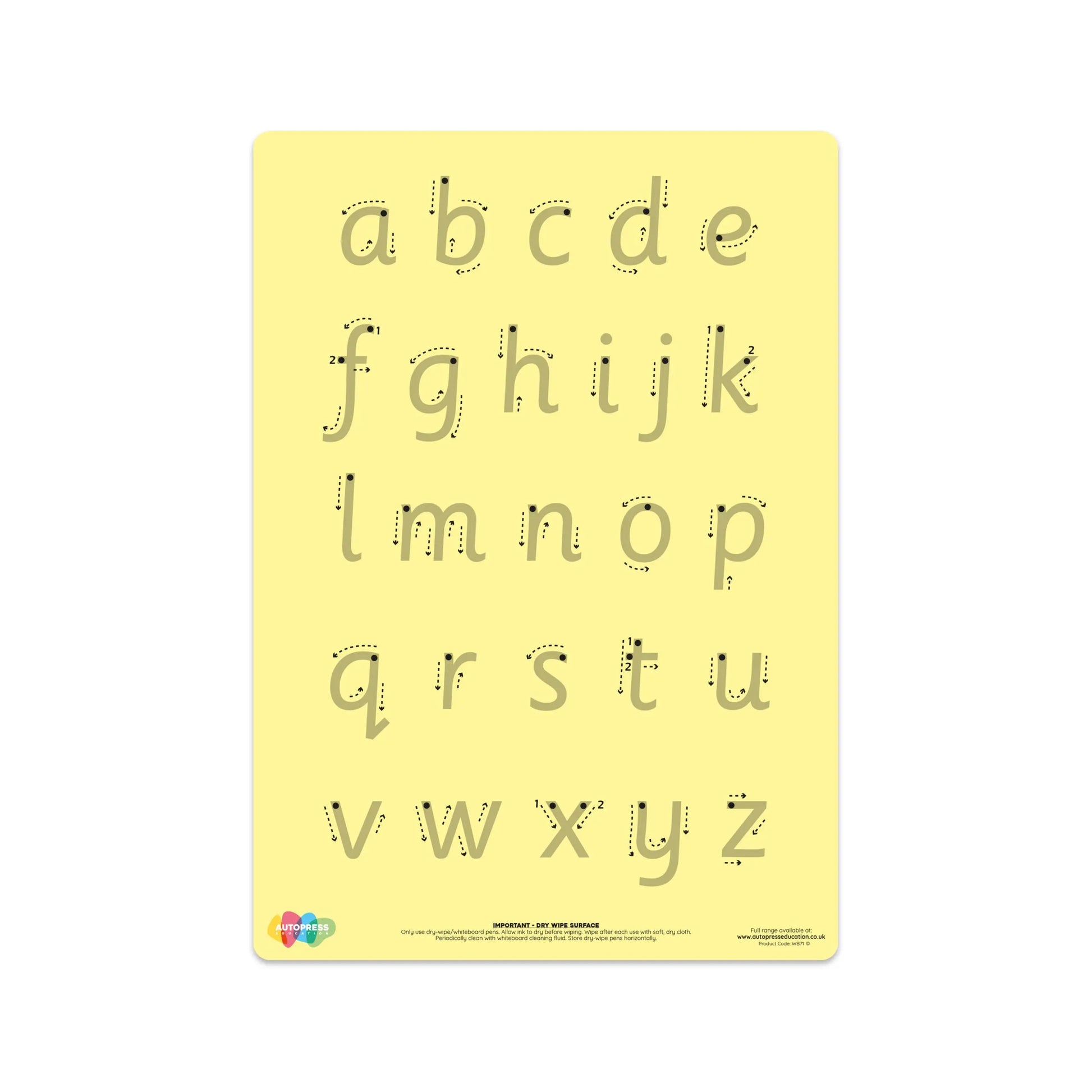 Tinted Letter Formation Mat – Support Visual Learning & Handwriting Skills | The Dyslexia Shop