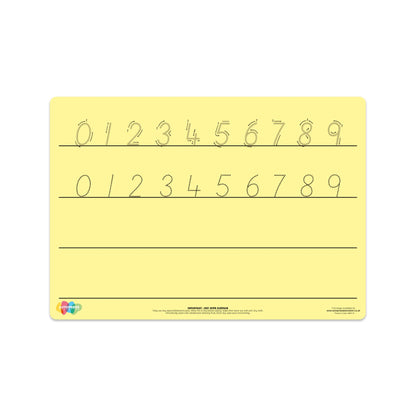 Tinted Number Formation Mat – Enhance Numeracy Skills with Visual Support | The Dyslexia Shop