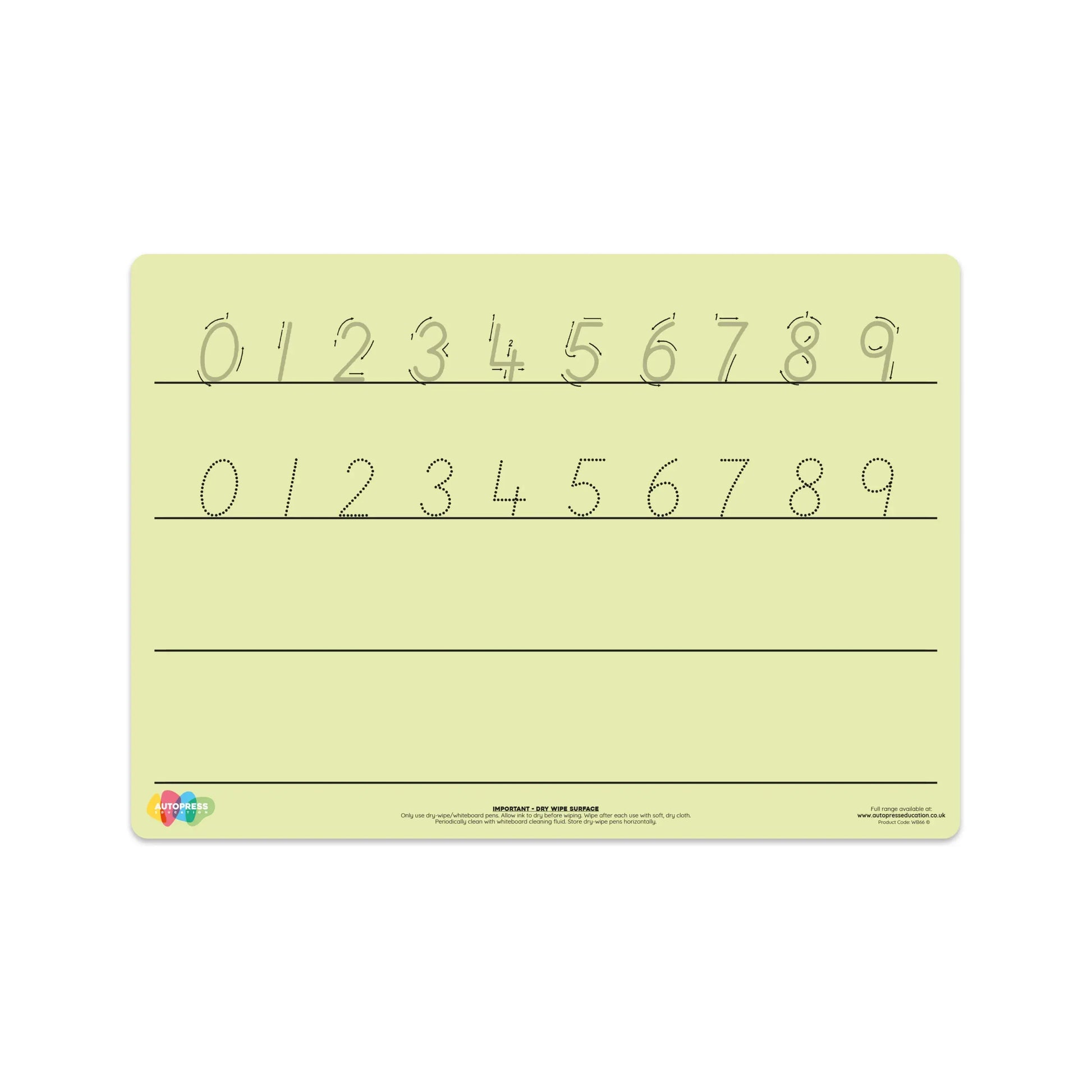 Tinted Number Formation Mat – Enhance Numeracy Skills with Visual Support | The Dyslexia Shop
