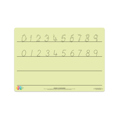 Tinted Number Formation Mat – Enhance Numeracy Skills with Visual Support | The Dyslexia Shop