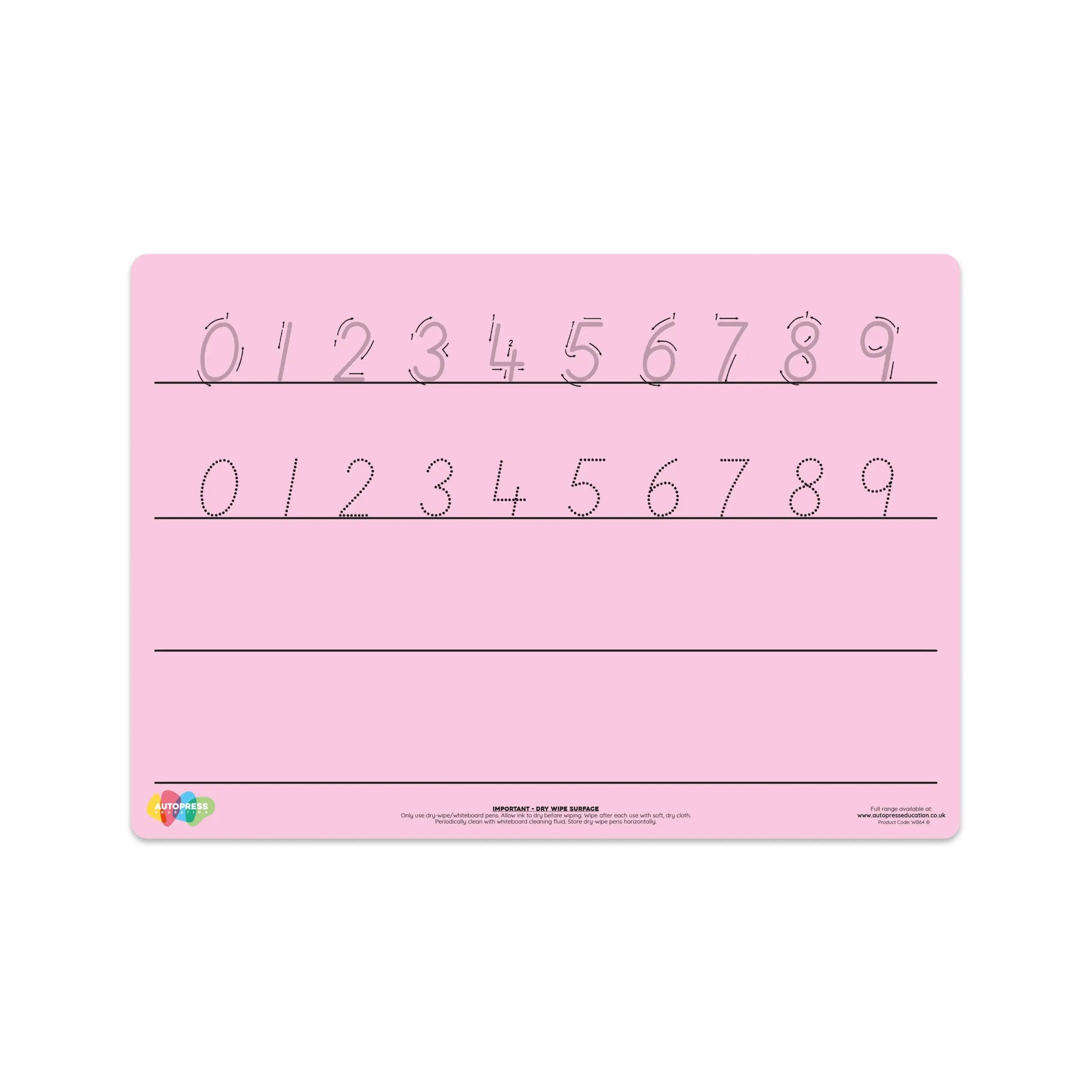 Tinted Number Formation Mat – Enhance Numeracy Skills with Visual Support | The Dyslexia Shop