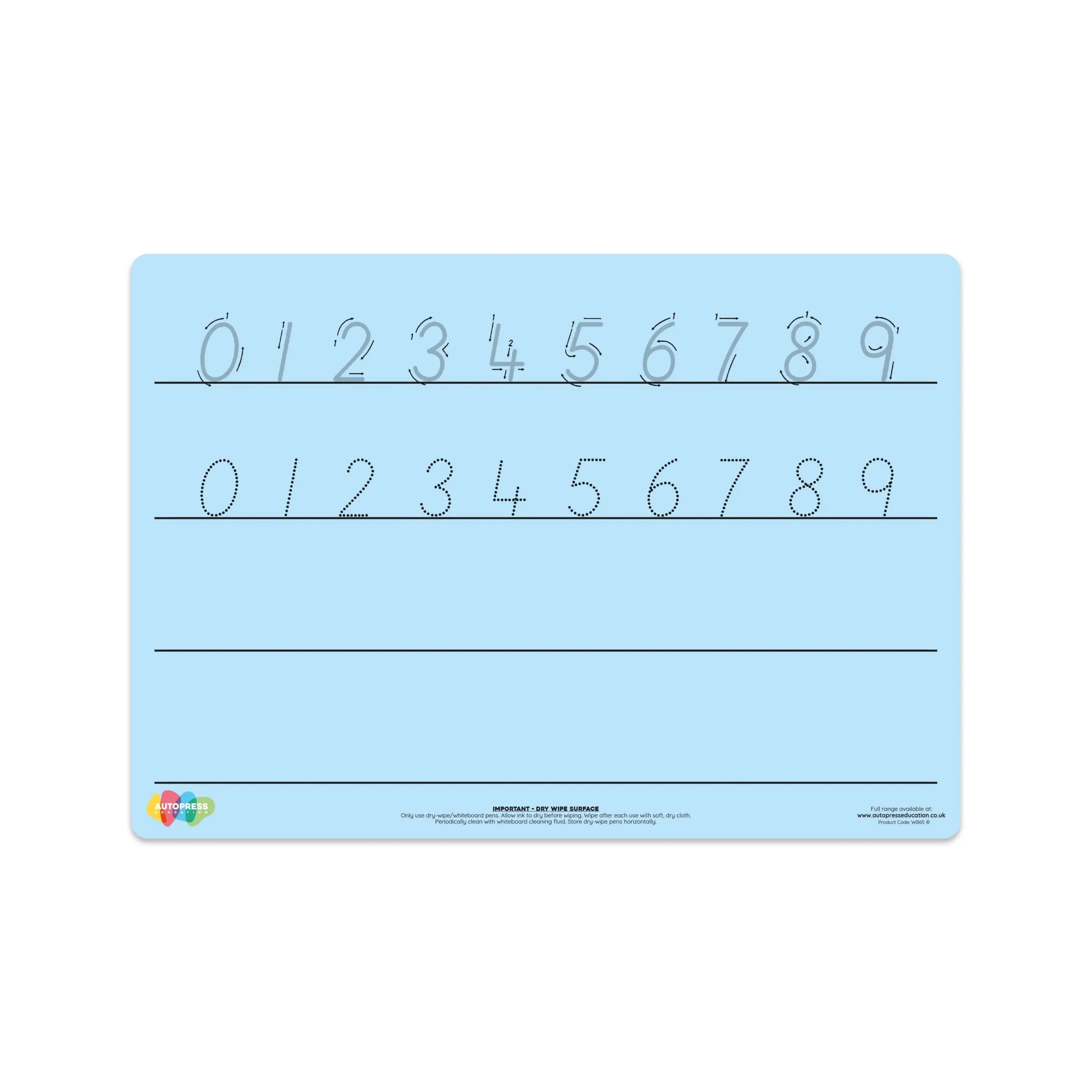 Tinted Number Formation Mat – Enhance Numeracy Skills with Visual Support | The Dyslexia Shop