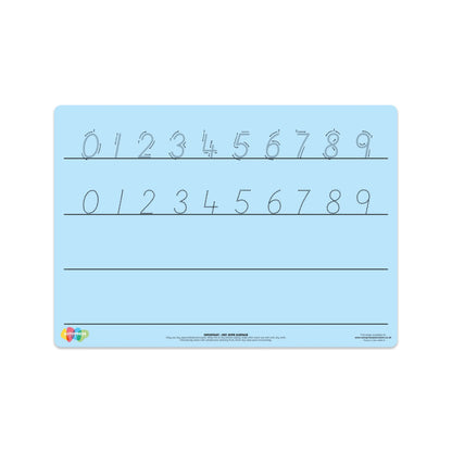 Tinted Number Formation Mat – Enhance Numeracy Skills with Visual Support | The Dyslexia Shop