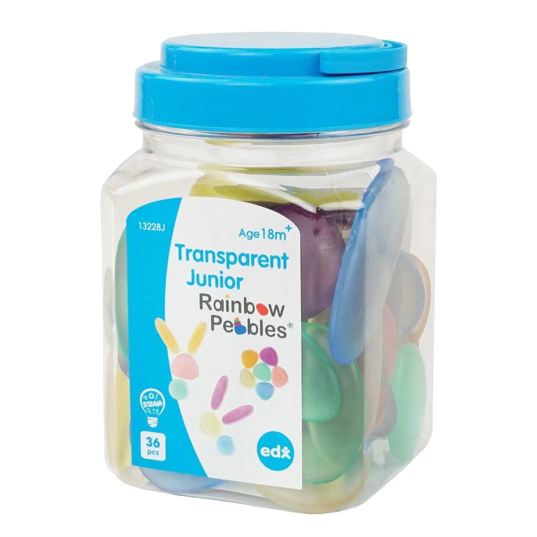 Translucent Pebbles Translucent Junior Rainbow Pebbles - The Dyslexia Shop