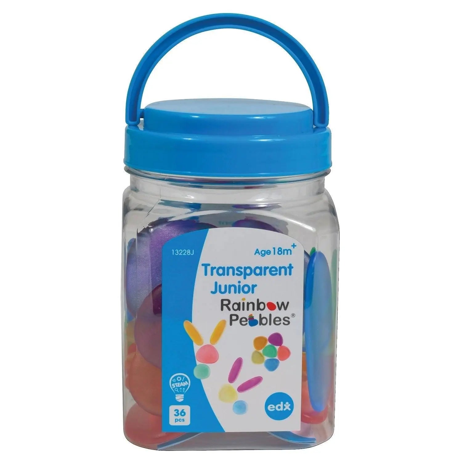 Translucent Pebbles Translucent Junior Rainbow Pebbles - The Dyslexia Shop