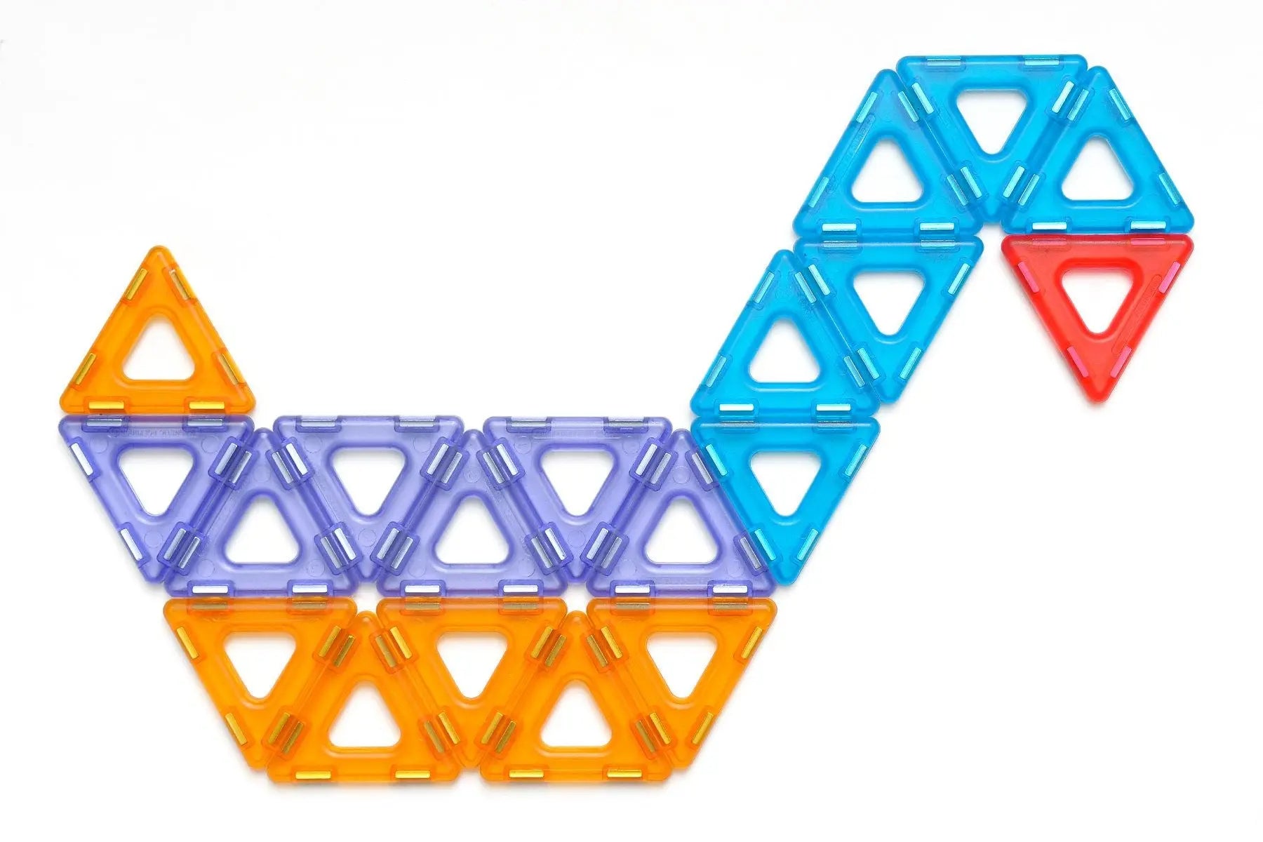 Translucent Magnetic Polydron Set – 64-Piece Educational Construction Kit for Ages 3+ | The Dysle...