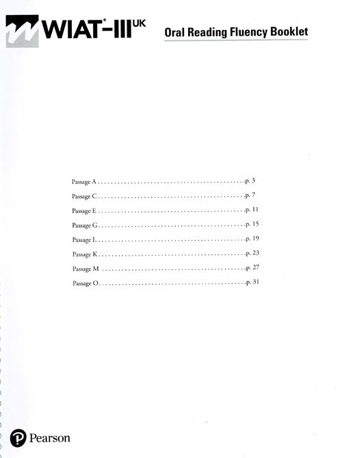 WIAT-III UK-Wechsler Individual Achievement Test - Third UK Edition