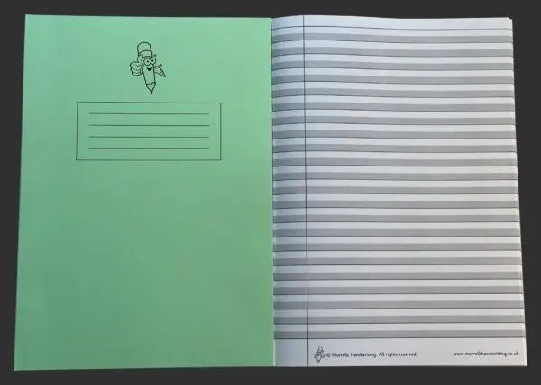 Wide Lined Handwriting Exercise Book Bundle – Green 10 Books | The Dyslexia Shop