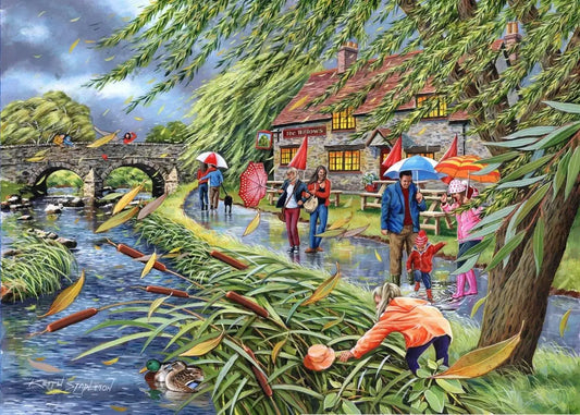 Wind at the Willows 1000 Piece Puzzle | The Dyslexia Shop