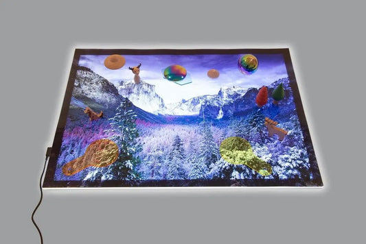 Winter valley a2 play mat & a2 light panel | The Dyslexia Shop