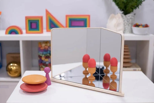 Wooden 4 way mirror | The Dyslexia Shop