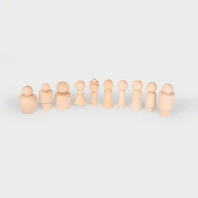 Wooden Community Figures - Pk10 | The Dyslexia Shop