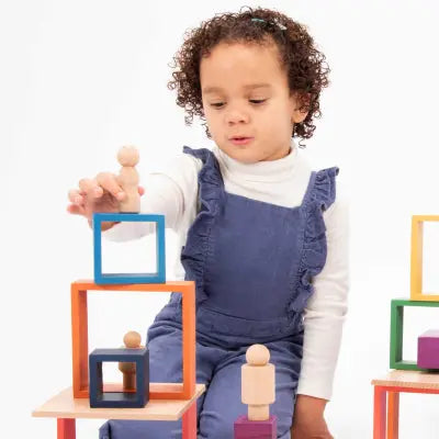 Wooden Community Figures - Pk10 | The Dyslexia Shop