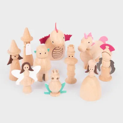 Wooden Enchanted Figures - Pk10 | The Dyslexia Shop