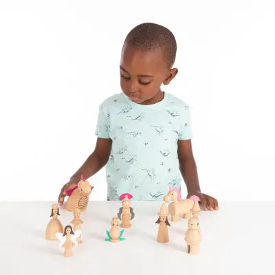 Wooden Enchanted Figures - Pk10 | The Dyslexia Shop