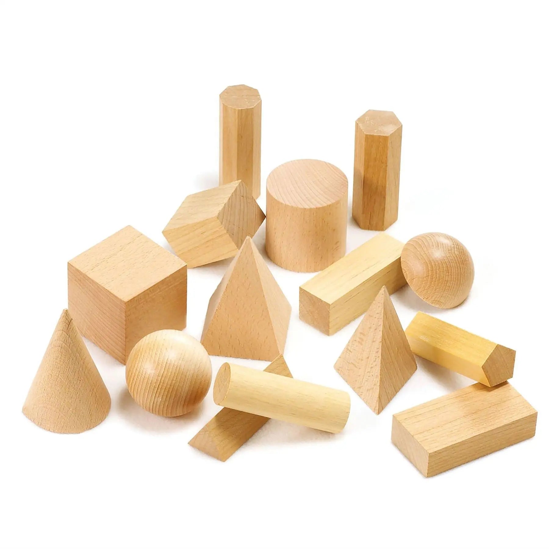 Wooden Geometric Solids | The Dyslexia Shop