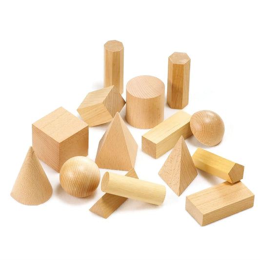 Wooden Geometric Solids | The Dyslexia Shop
