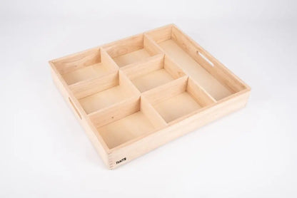 Wooden sorting tray - 7 way | The Dyslexia Shop