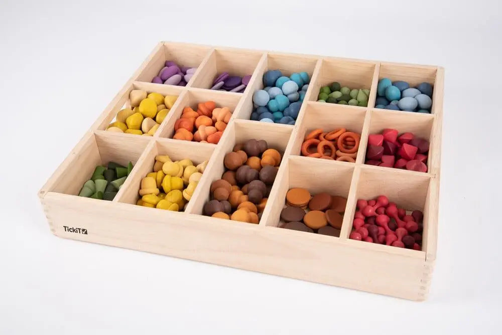 Wooden treasures super set & 14 way tray | The Dyslexia Shop