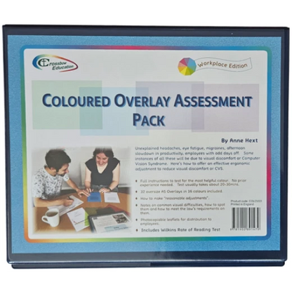 Crossbow Coloured Overlay Assessment Pack - Work Place Edition