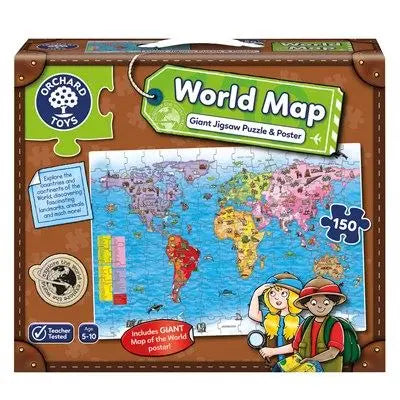 World Map Puzzle & Poster | The Dyslexia Shop
