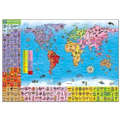 World Map Puzzle & Poster | The Dyslexia Shop