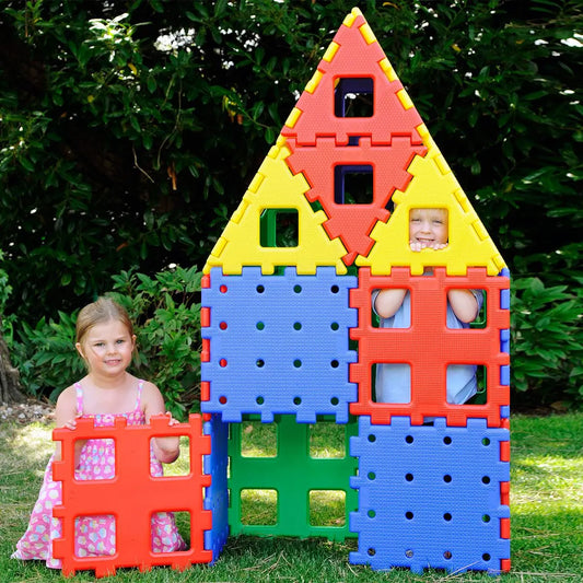 XL Polydron Set 2 – 24-Piece Large-Scale Construction Kit for Creative Play | The Dyslexia Shop