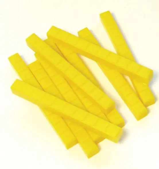 Yellow Rods (Bag of 10) | The Dyslexia Shop