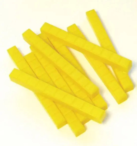 Yellow Rods (Bag of 10) | The Dyslexia Shop