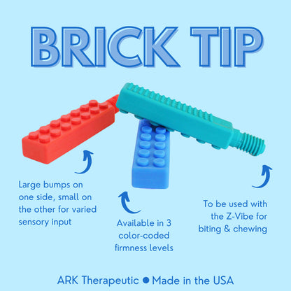 ARK Z-Vibe Brick Tip – Oral Motor Chewing Aid for Sensory Input