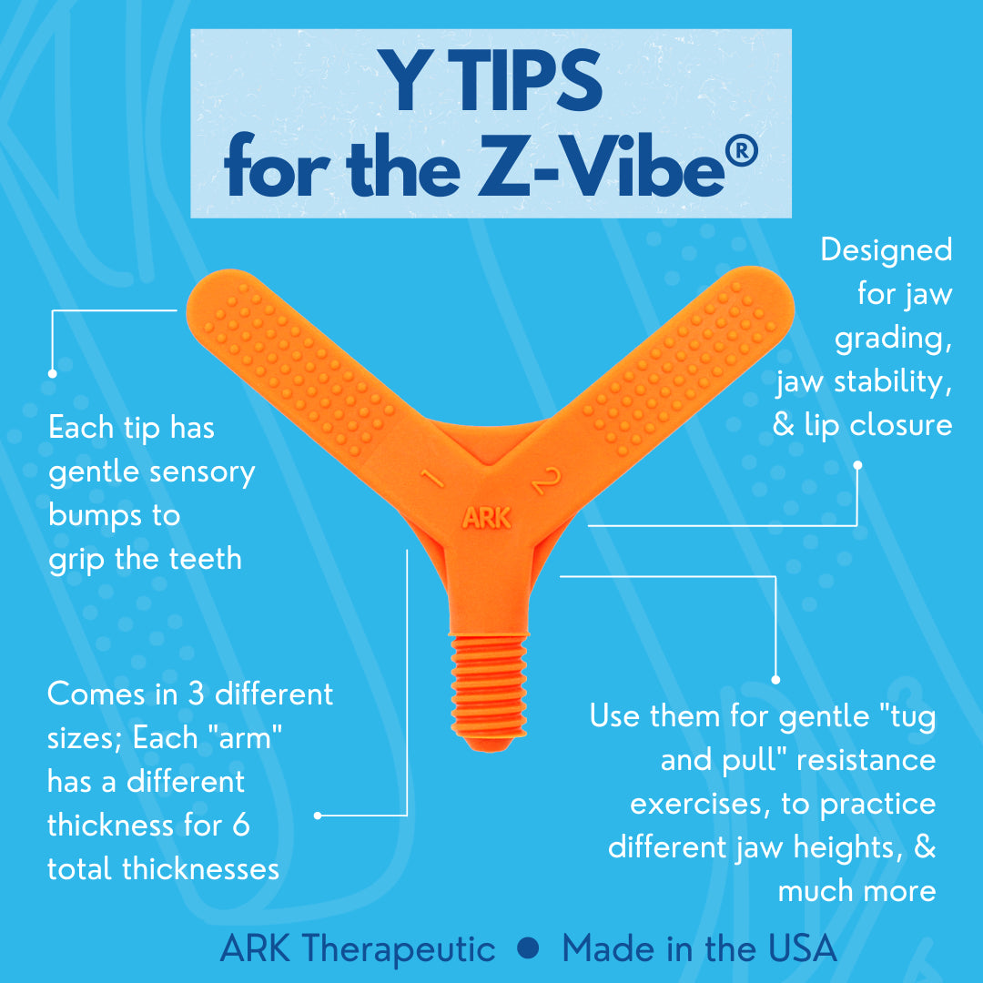 ARK Z-Vibe Y-Tip Bite Blocks – Oral Motor Therapy for Jaw Strength