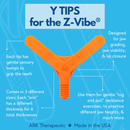 ARK Z-Vibe Y-Tip Bite Blocks – Oral Motor Therapy for Jaw Strength