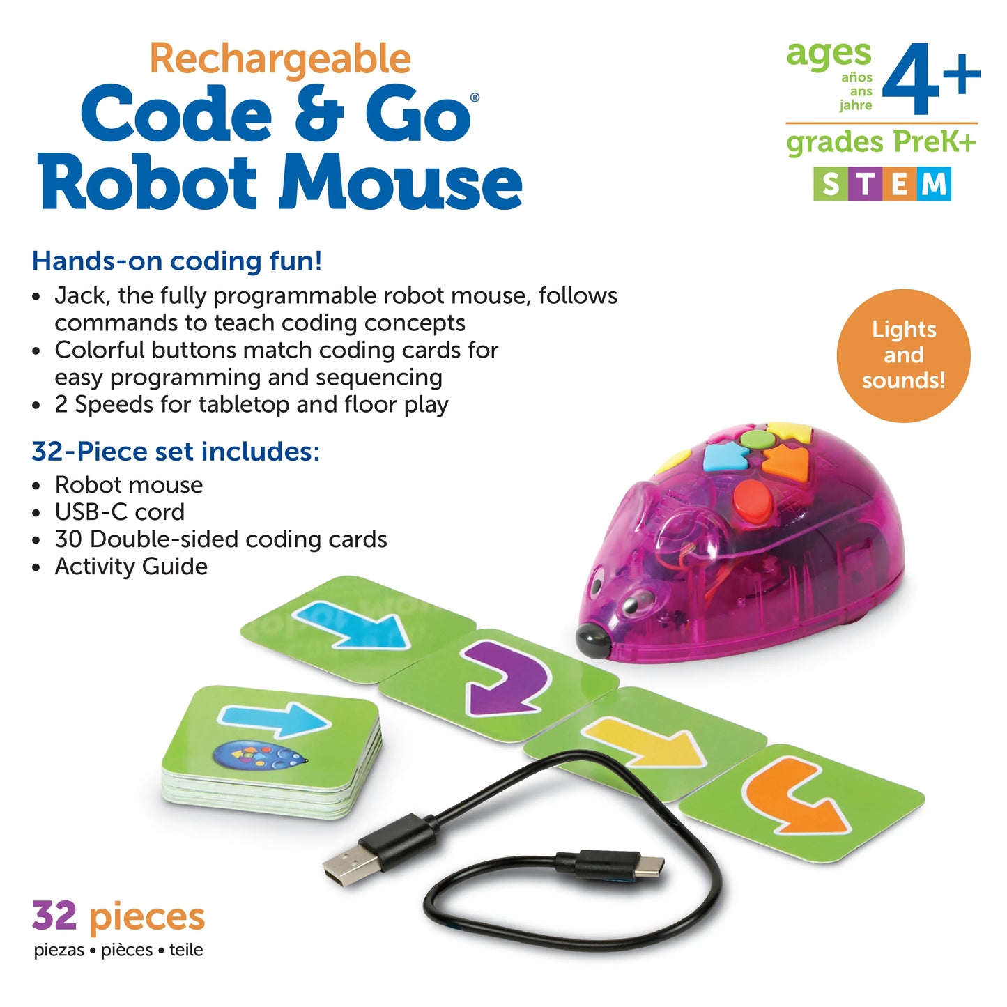 Rechargeable Code & Go Robot Mouse