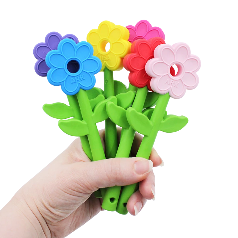 ARK's Flower Wand Chewy - Handheld Sensory Chew Tool for Children