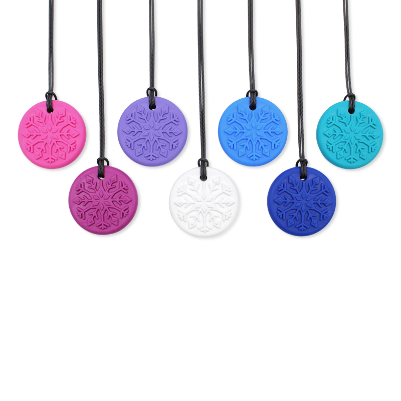 ARK Blizzard Bite Snowflake Chewelry - Textured Chew Necklace
