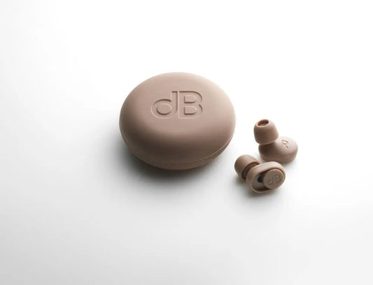 dBud Volume Adjustable Earplugs – Customisable Hearing Protection for Every Environment - Dusky P...