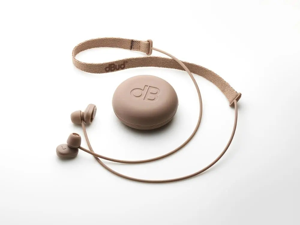 dBud Volume Adjustable Earplugs – Customisable Hearing Protection for Every Environment - Dusky P...