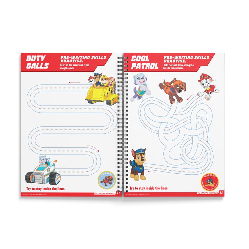 PAW PATROL My First Pre-Writing Skills Activity Book | First Writing Steps Ages 2+