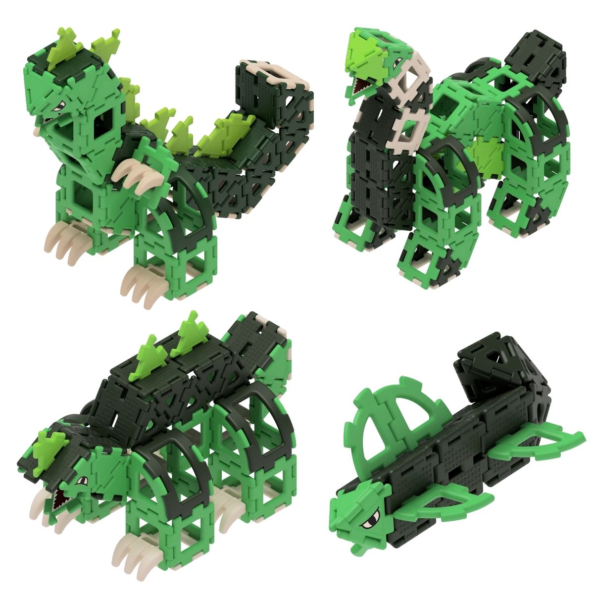Giant Polydron Dinosaur - 130-Piece Inclusive Construction Set