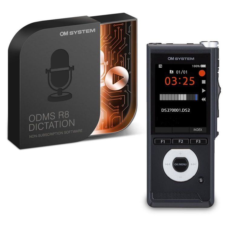 OM Digital DS-2700 Dictation Recorder with ODMS R8 Dictation Licence