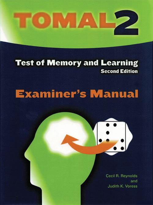 TOMAL 2 - Test of Memory and Learning 2nd Edition - Examiner/Record Booklets (25)